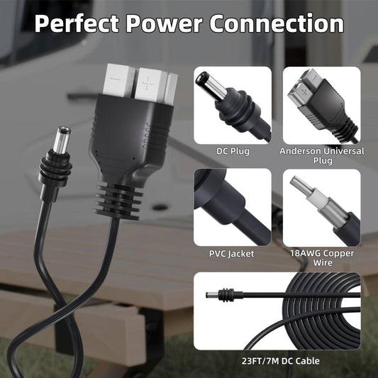 Outcamp 12V/24V Anderson Power Supply for Starlink Mini