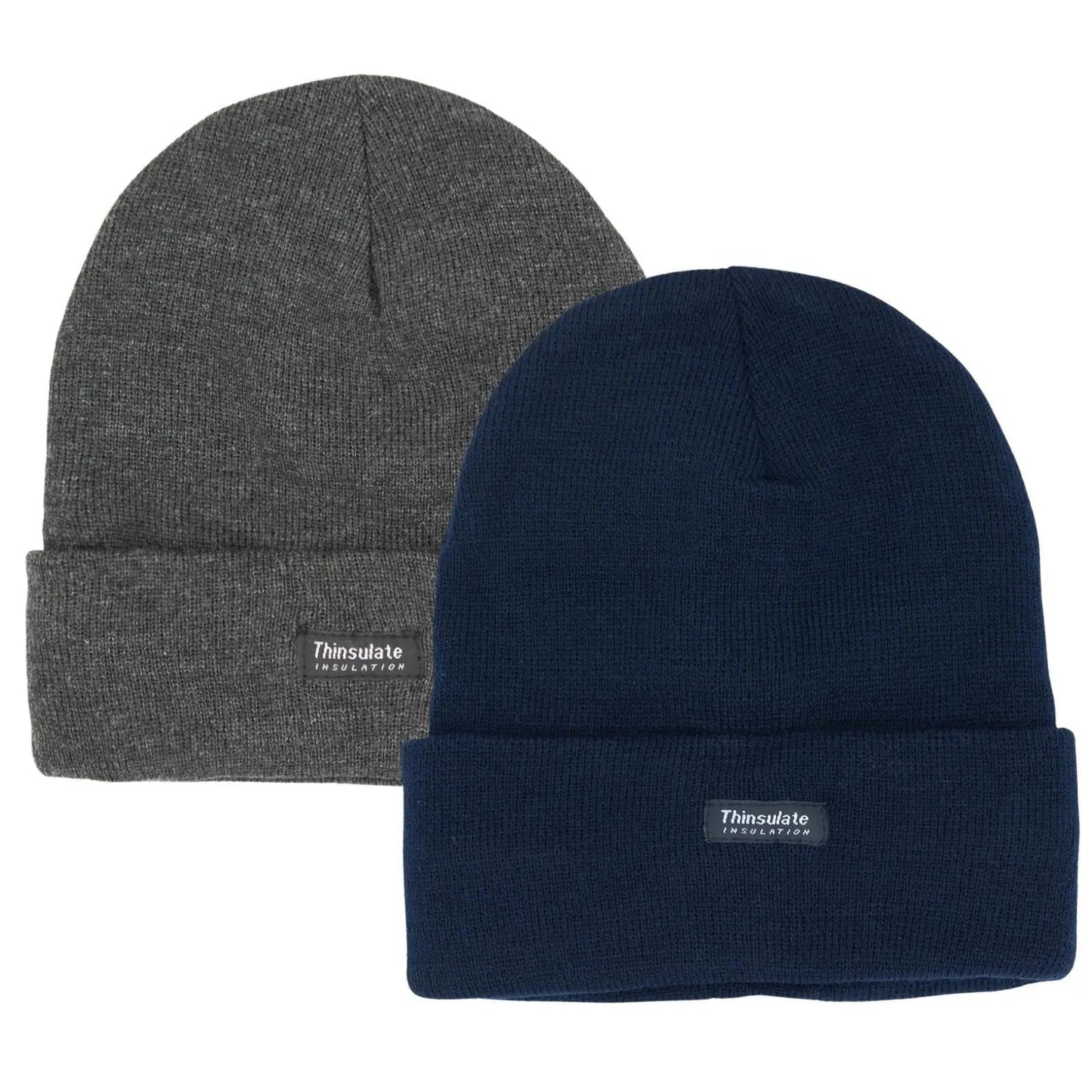 Thinsulate Thermal Beanies 2-Pack - Black & Red