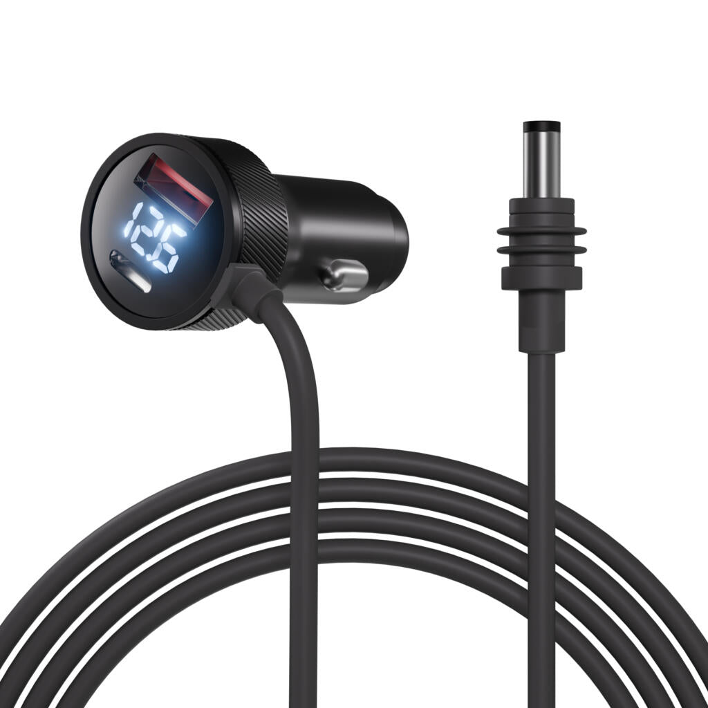Outcamp Car Charger for Starlink Mini with Dual USB and Voltmeter