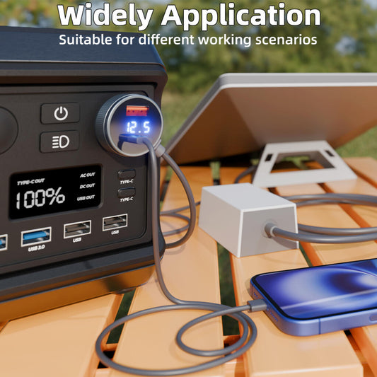 Outcamp 12V/24V Car Power Supply for Starlink Mini