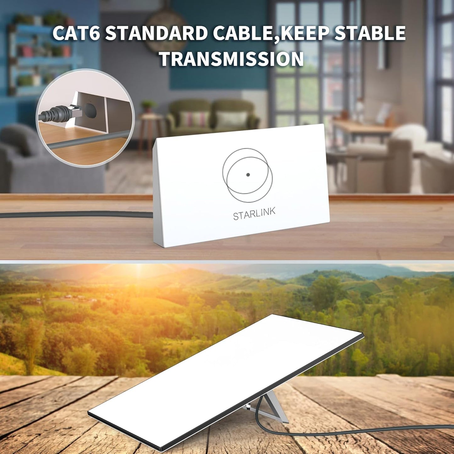 Starlink Gen 3 Cable 24AWG Waterproof (150FT)