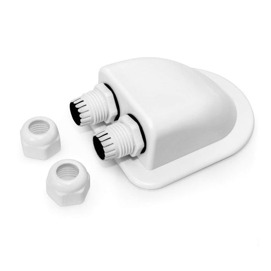 IP68 Solar Cable Entry Glands 2 Pack White