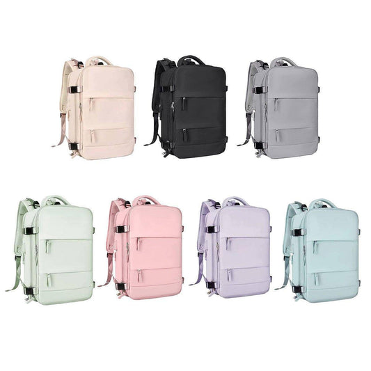 Waterproof Travel Backpack Outdoor Sports Shoulder Bag Hiking Camping Daypack - Grey