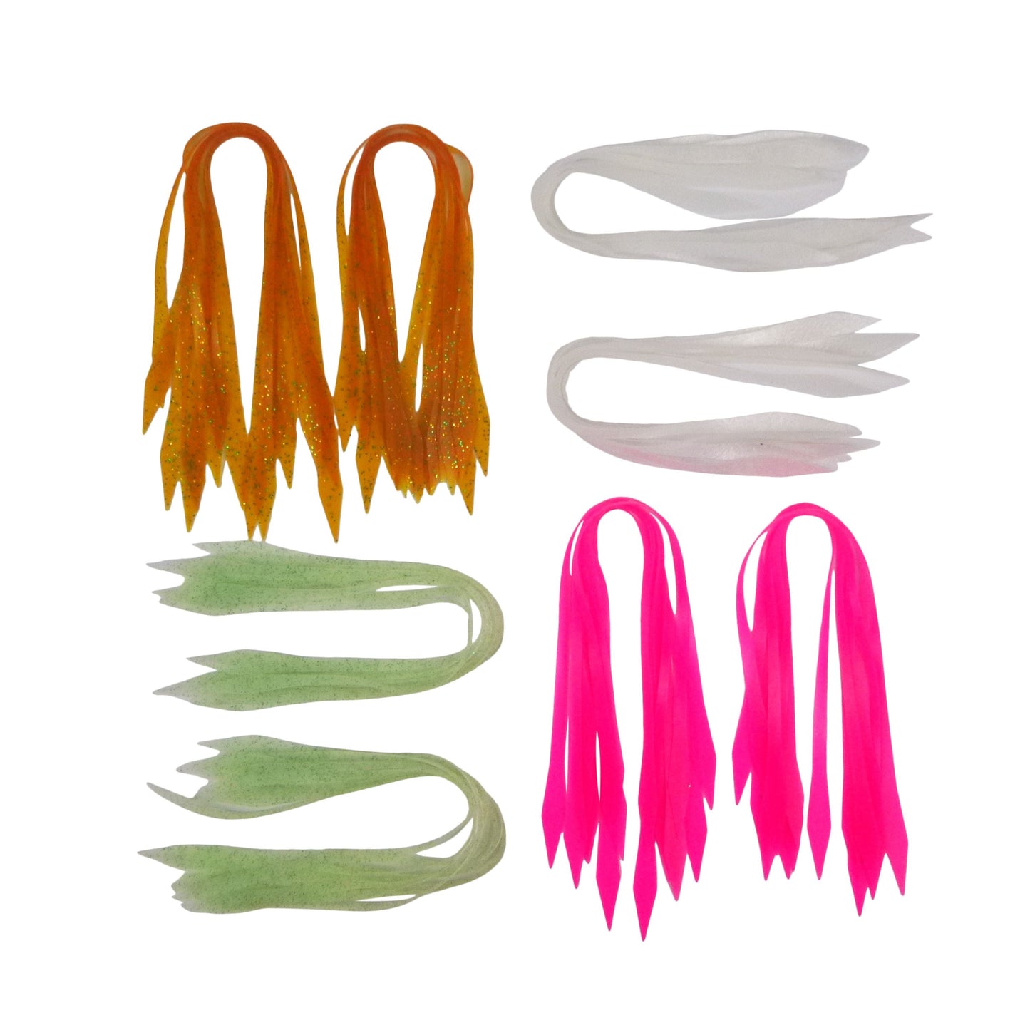 Artizan Silicon Lure Tails, Gold Shine, Pack of 20