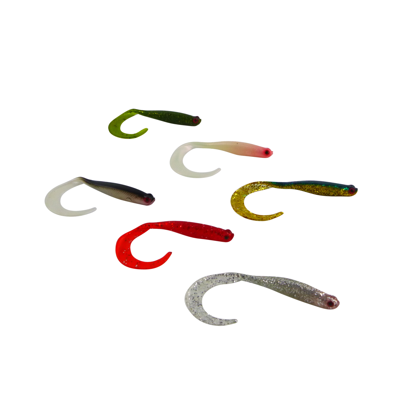 Swimerz 100 mm VTail Soft Plastic Lure, Mullet, 5 pack
