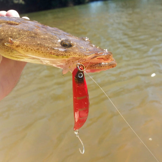 Toppu Mizzu Sidewinder Bent Minnow, 95mm, Opaque Gold