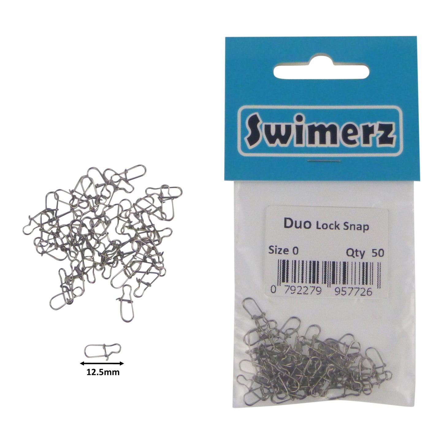 Swimerz Duo Lock Snaps Size 0. Pack 50 pack