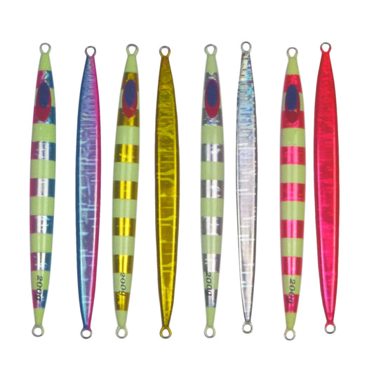 Finesse Lumo Fastdrop Jig, 200gm, Blue Blush, Qty 2