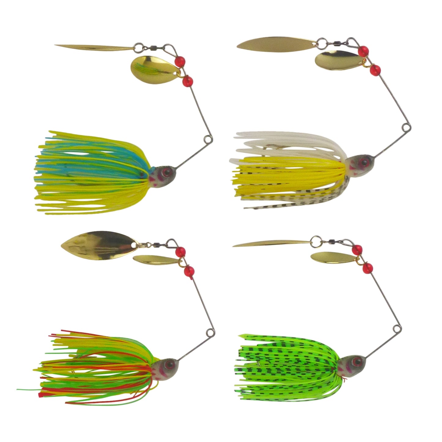 Dekoi 20gm LS22 Closed Eye Spinnerbait, Fluro Green, Qty 2