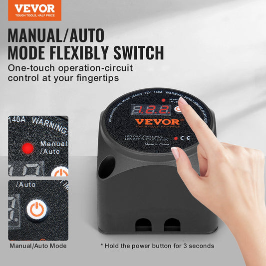 140A Dual Battery Isolator Kit with LCD Display