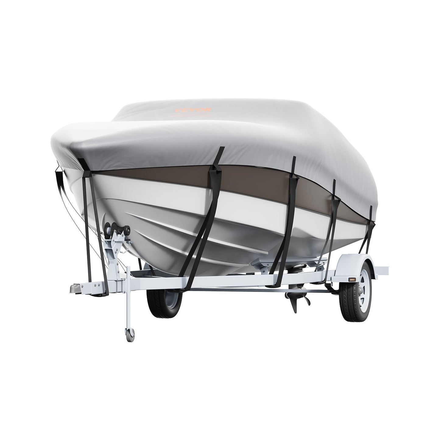VEVOR Boat Cover 600D Waterproof 23-24 ft Boat Cover V-Hull Tri-Hull Runabout