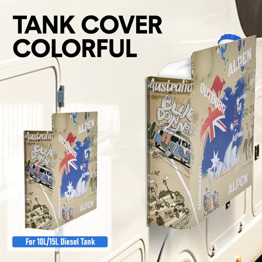 Alpen Outdoor Diesel Tank Cover 10L/15L AU Flag