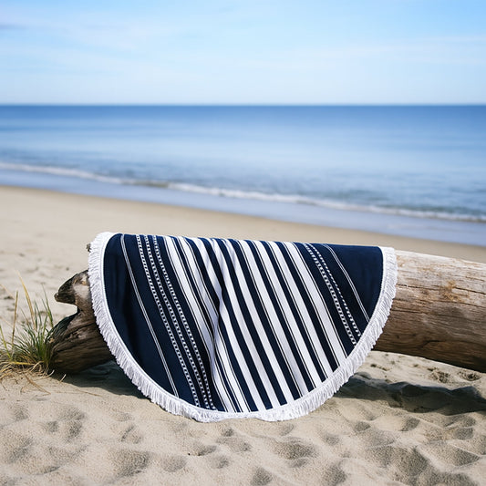 Oceans Round Beach Towel & Picnic Blanket 150cm