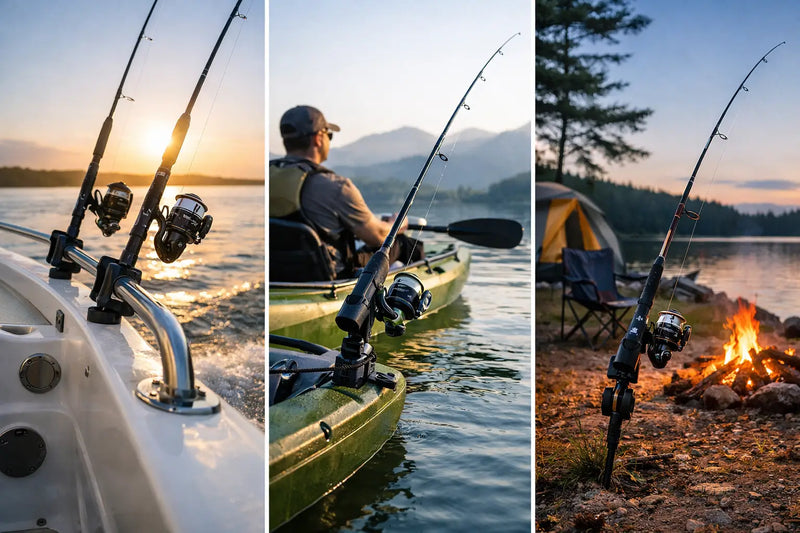 Fishing Rod Holders for Boats, Kayaks and Camping