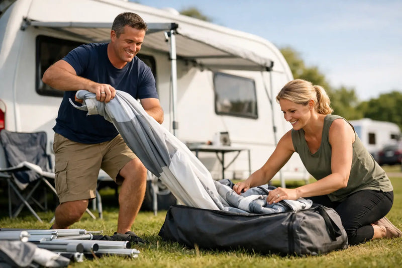 How to Pack a Caravan Awning Without the Struggle