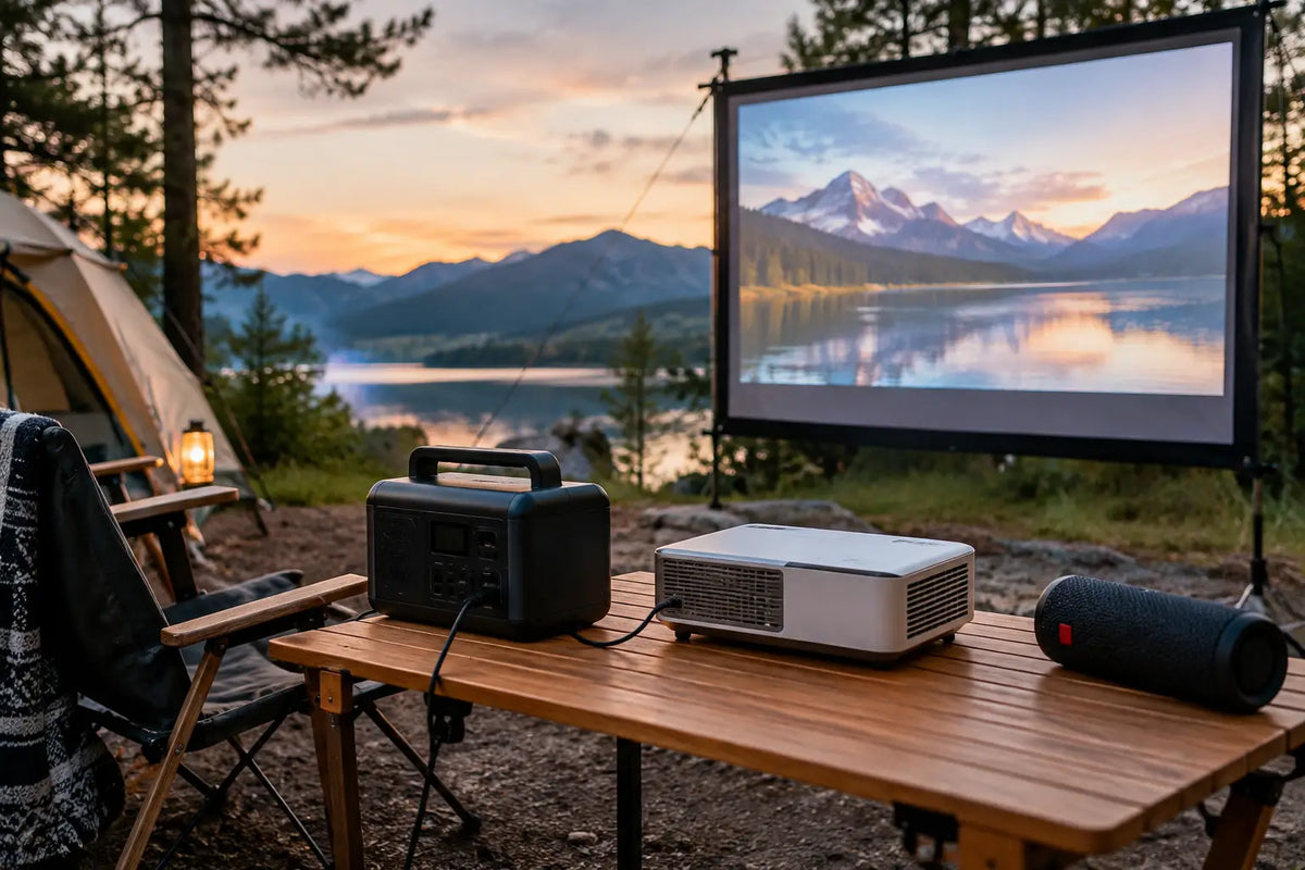 Camping Projector Setup Guide: Screen, Power & Sound