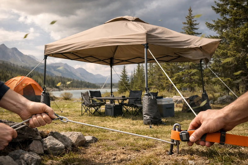 How to Secure a Gazebo in Wind for Camping