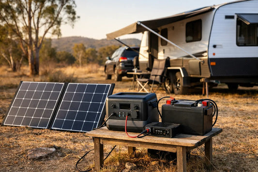 Budget Caravan Power Setup Example for Aussie Trips