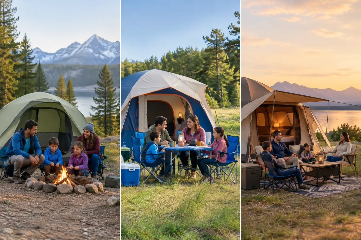 3 Family Camping Setups: Budget, Mid-Range & Comfort