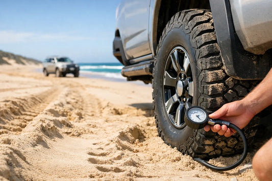 4WD tyre pressures for beach driving on Australian sand