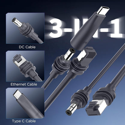Outcamp 2-in-1 Power and Ethernet Cable for Starlink Mini
