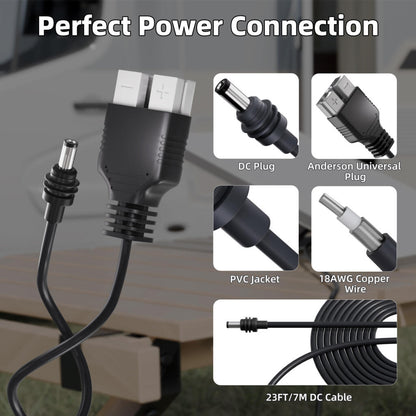 Outcamp 12V/24V Anderson Power Supply for Starlink Mini