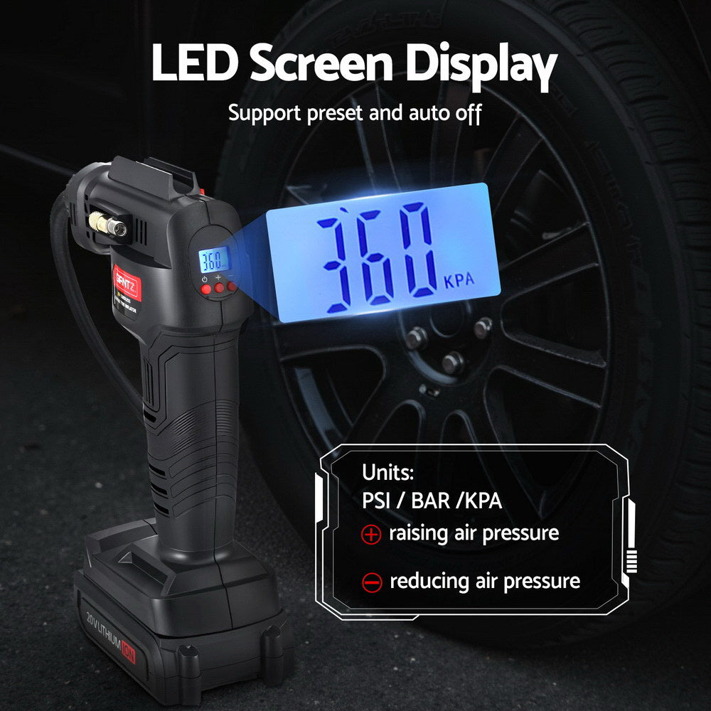 Compact portable air compressor for camping and travel