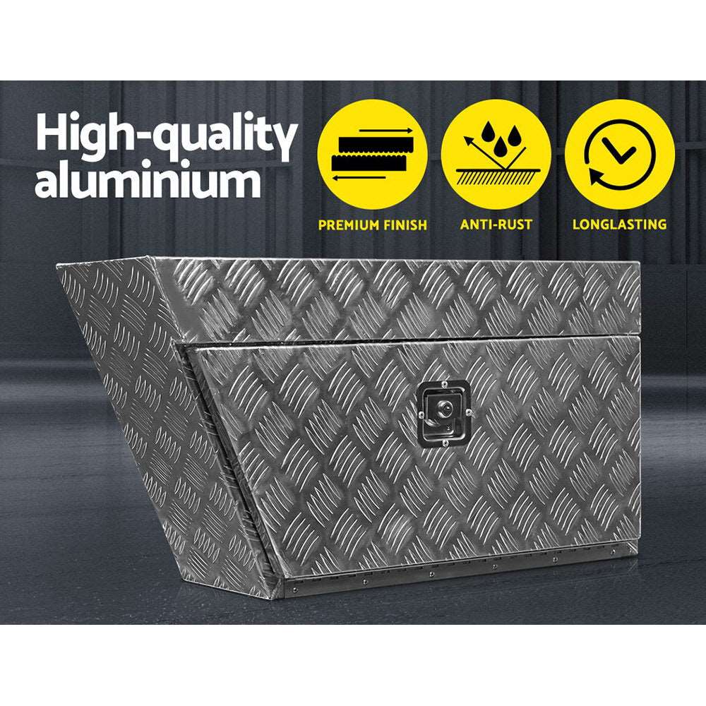 Giantz Pair of Under Tray Undertray Tool Box Aluminium Alloy Underbody Toolbox - Just Camp | Best Value Outdoor & Camping Store in Australia