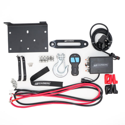 Carbon Offroad 6000磅 ATV - 小型 4X4 绞盘 24V