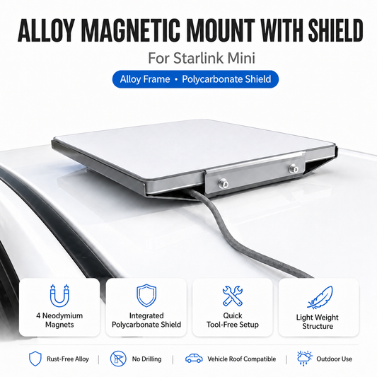 Outcamp Alloy Magnetic Shield Mount for Starlink Mini