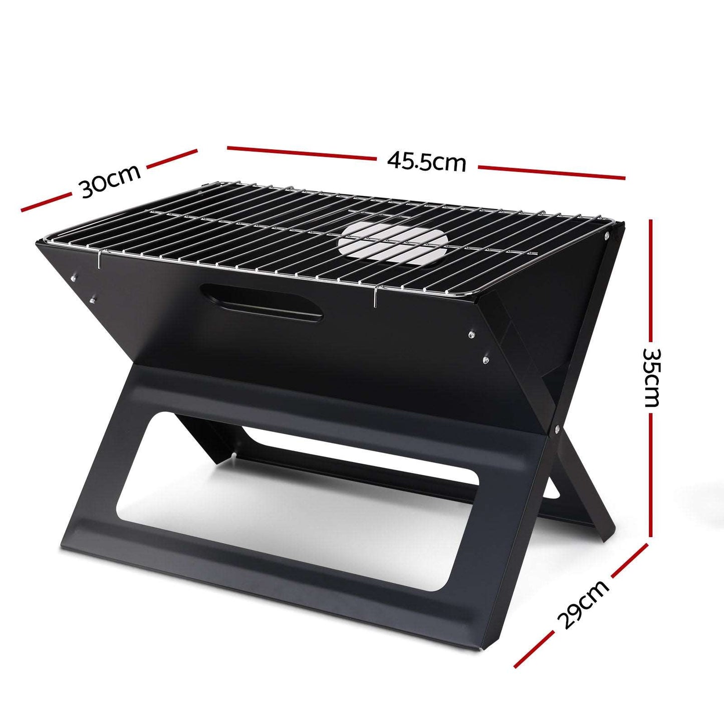 Grillz Notebook Portable Charcoal BBQ Grill - Just Camp | Best Value Outdoor & Camping Store in Australia