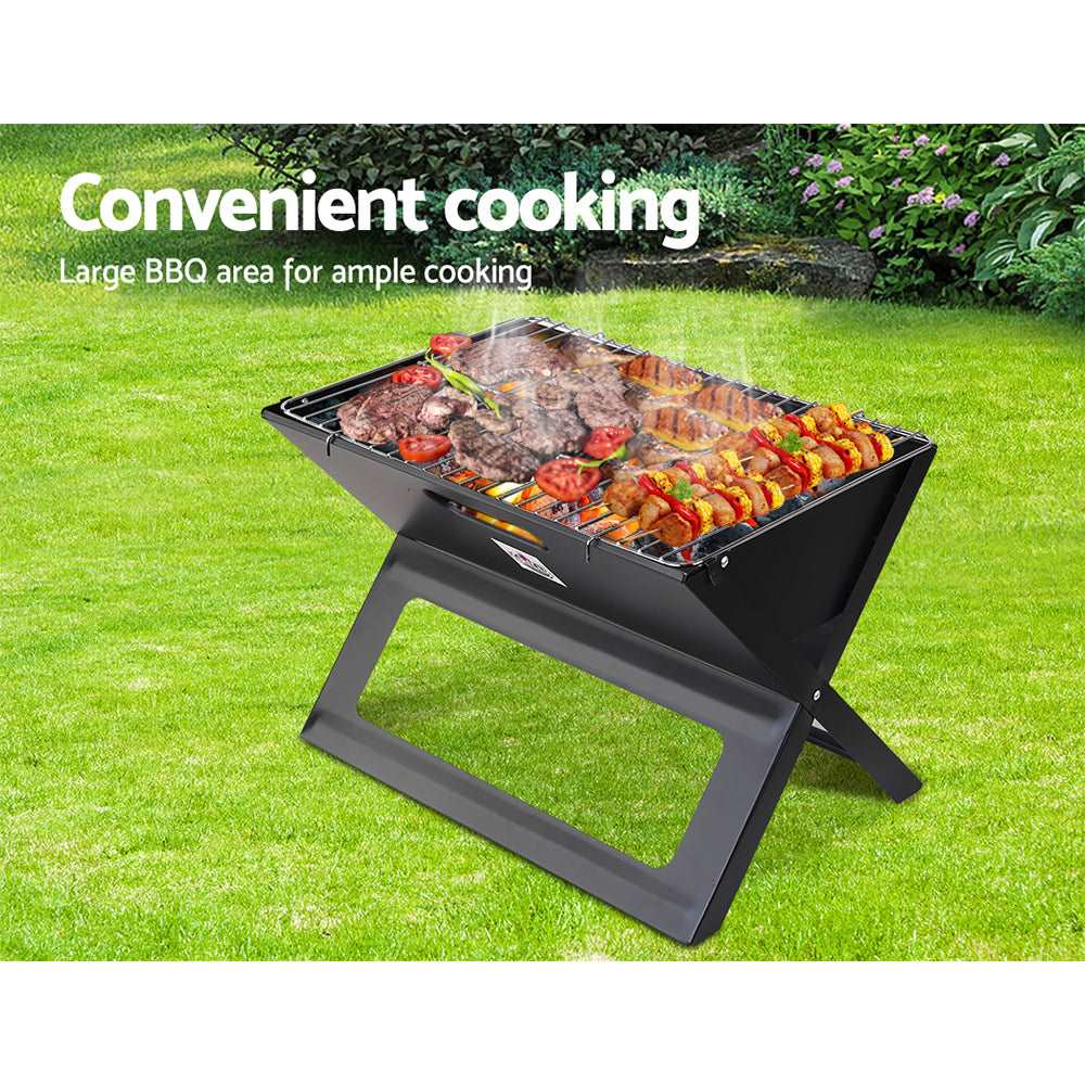 Grillz Notebook Portable Charcoal BBQ Grill - Just Camp | Best Value Outdoor & Camping Store in Australia