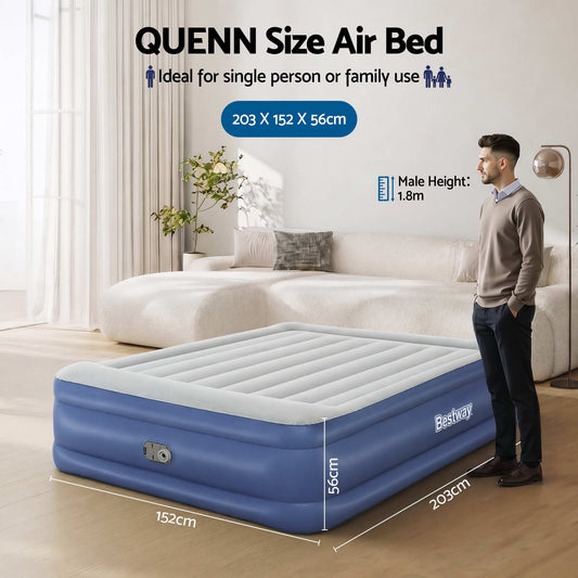 Queen Air Bed with Built-In Electric Pump