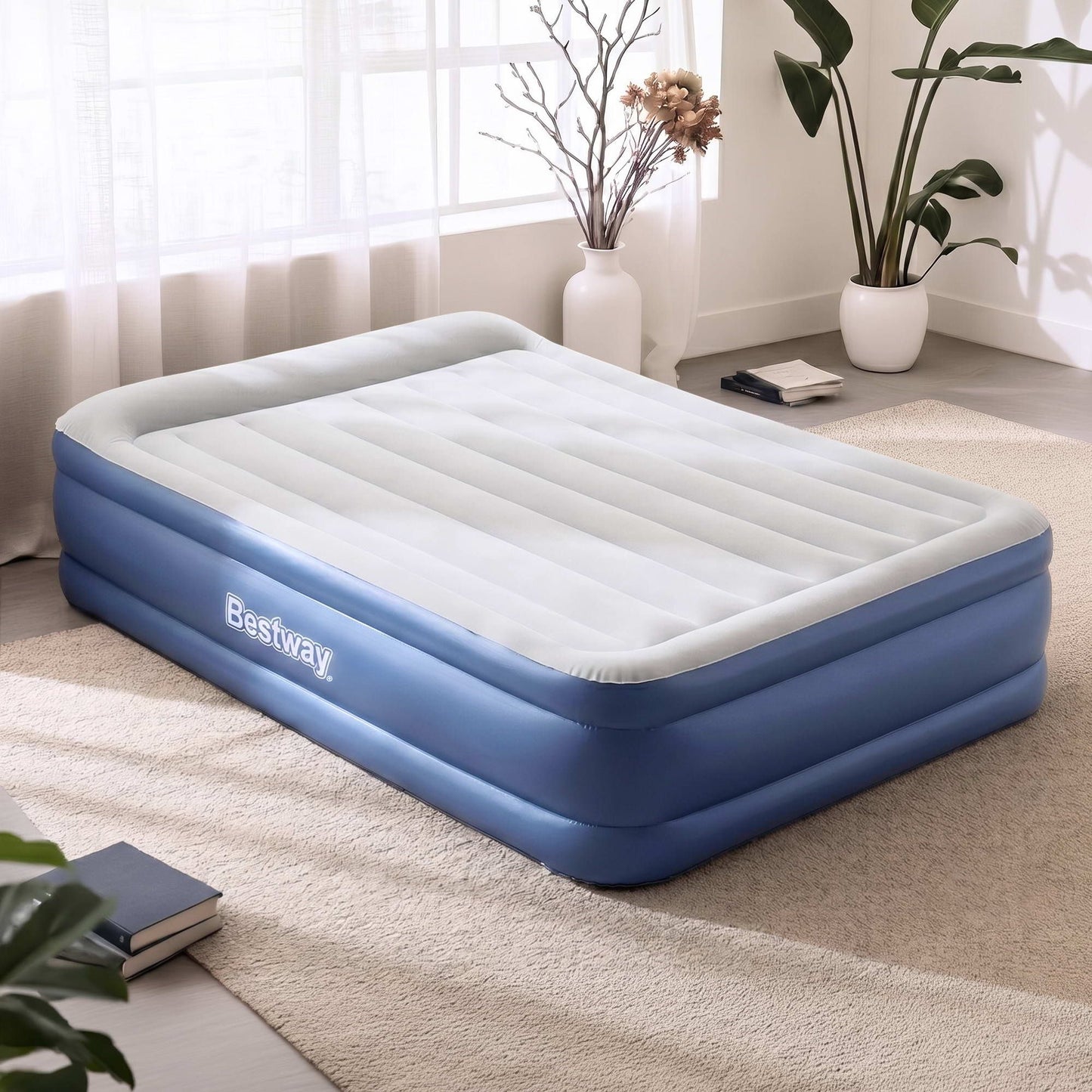 Queen Air Bed with Built-In Electric Pump