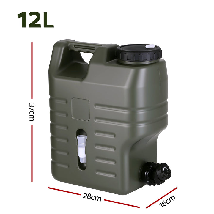 Camping Water Container 12L with Tap - Weisshorn