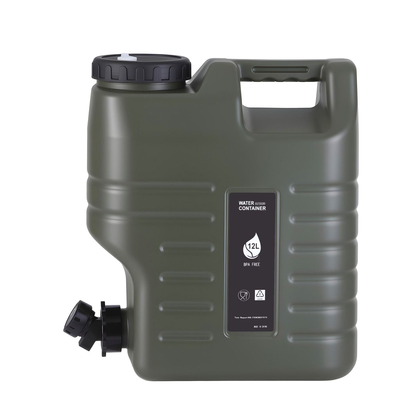 Camping Water Container 12L with Tap - Weisshorn