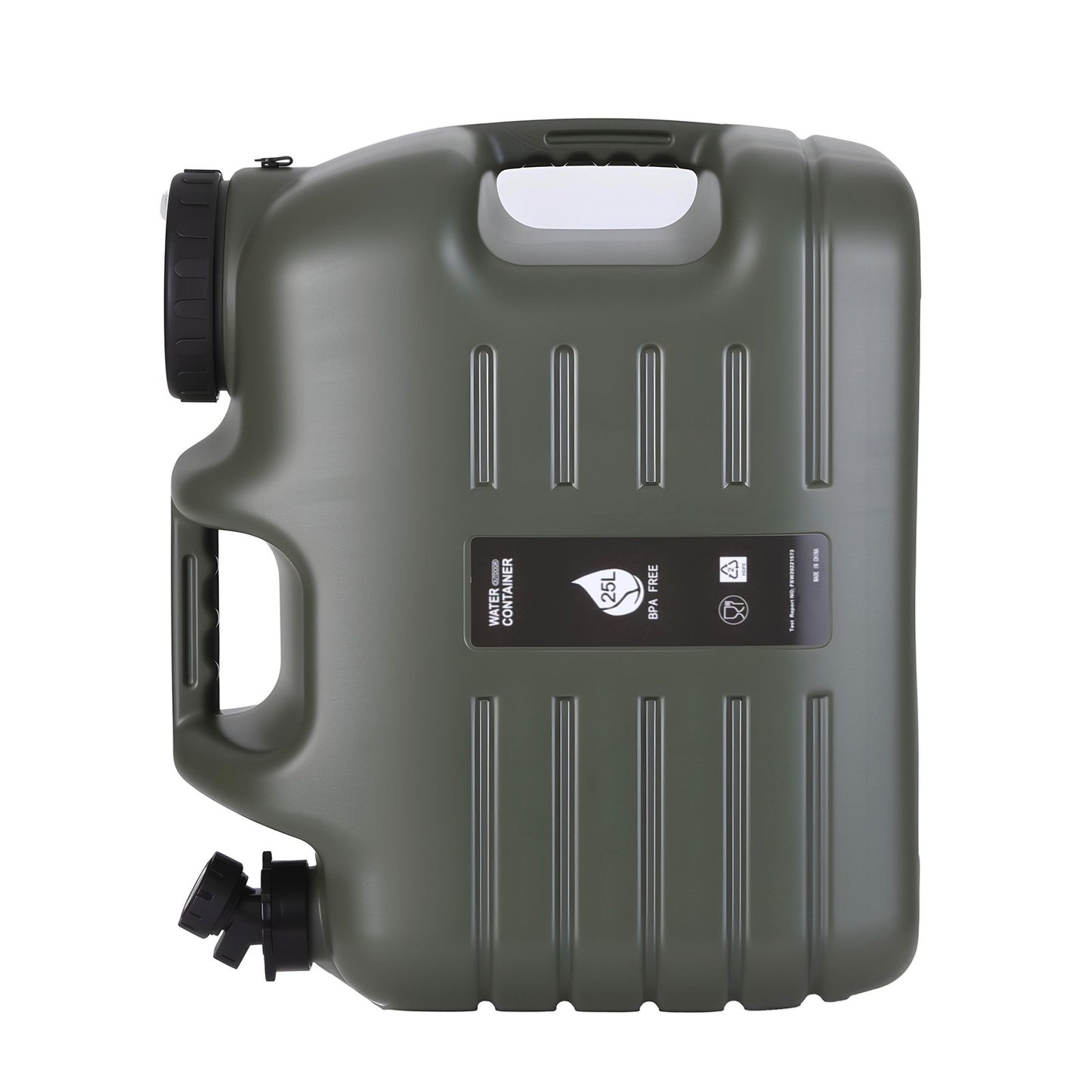 Camping Water Container 25L with Tap - Weisshorn Green