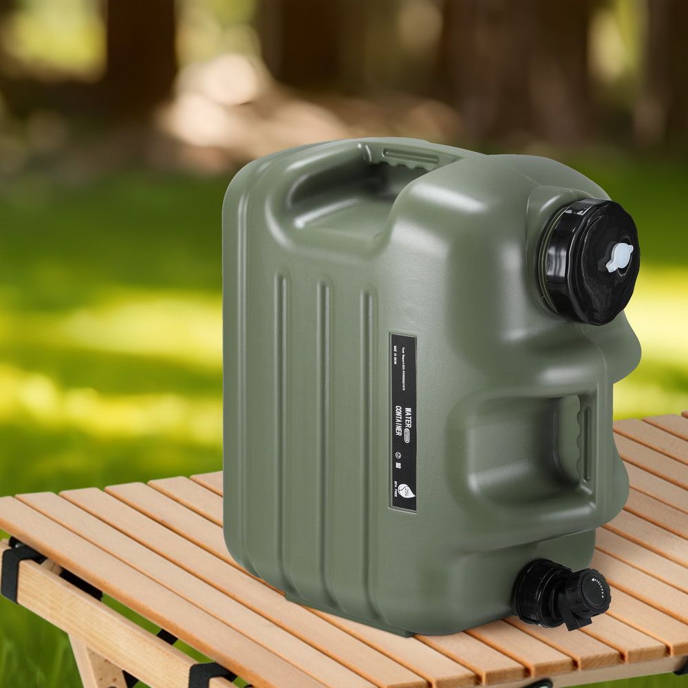 Camping Water Container 25L with Tap - Weisshorn Green