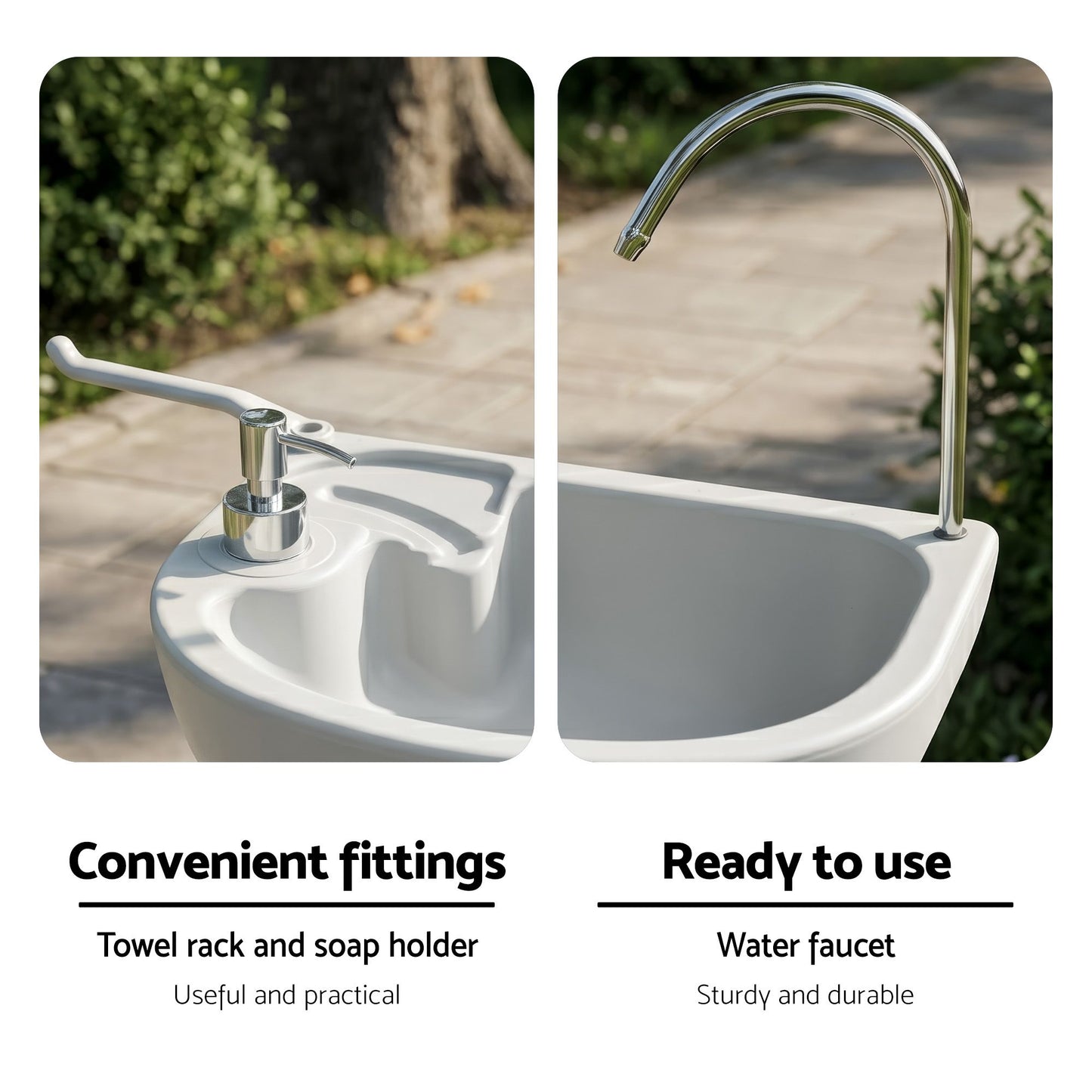 Weisshorn Portable Camping Wash Basin 19L