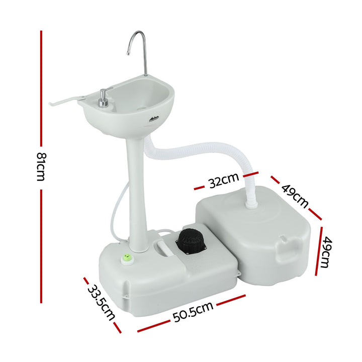 Portable Camping Hand Wash Basin 43L - Weisshorn