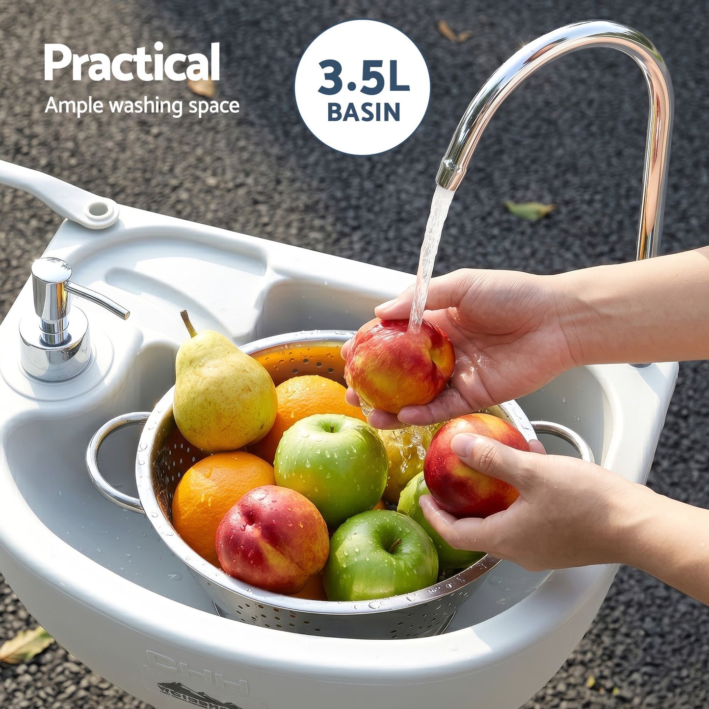 Portable Camping Hand Wash Basin 43L - Weisshorn