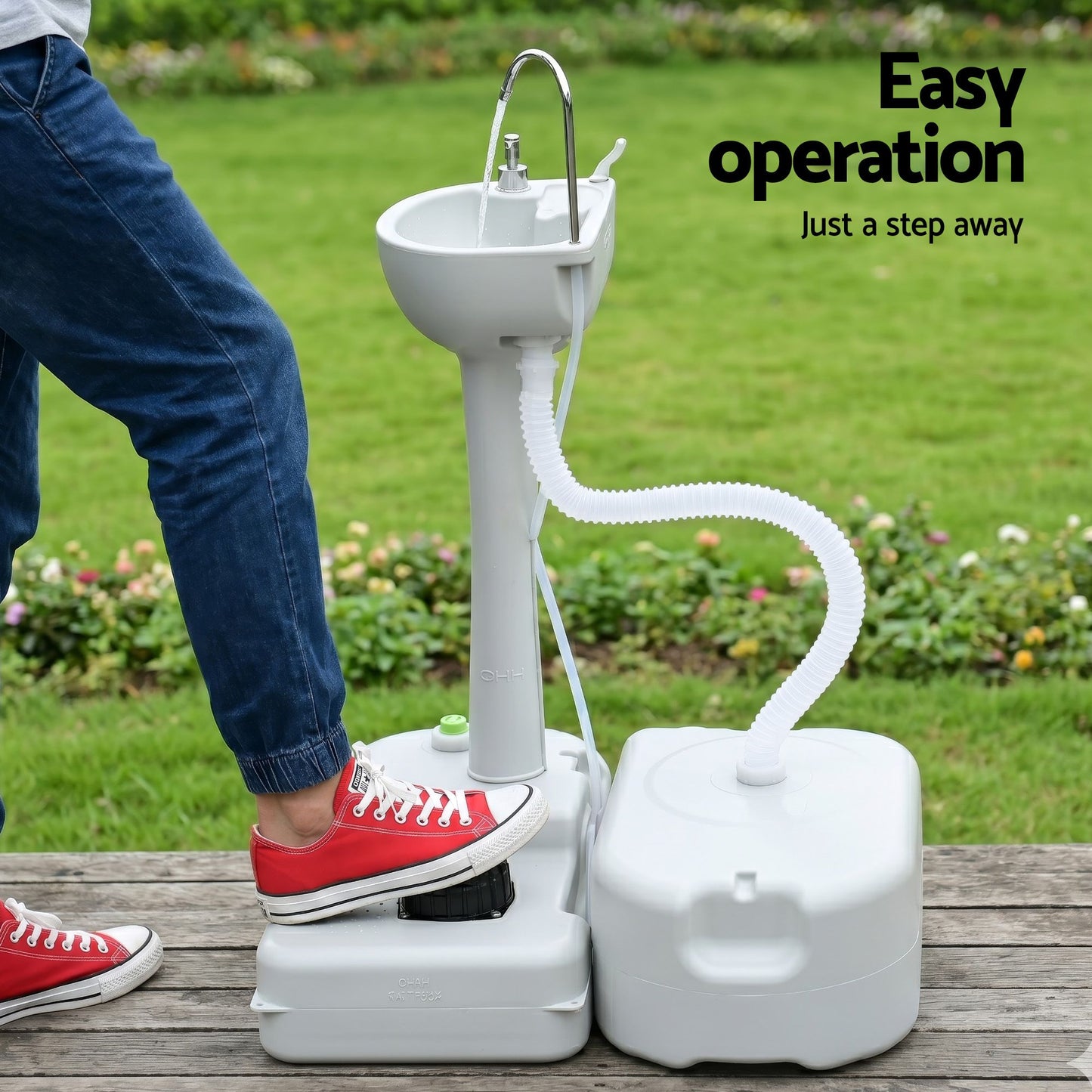 Portable Camping Hand Wash Basin 43L - Weisshorn