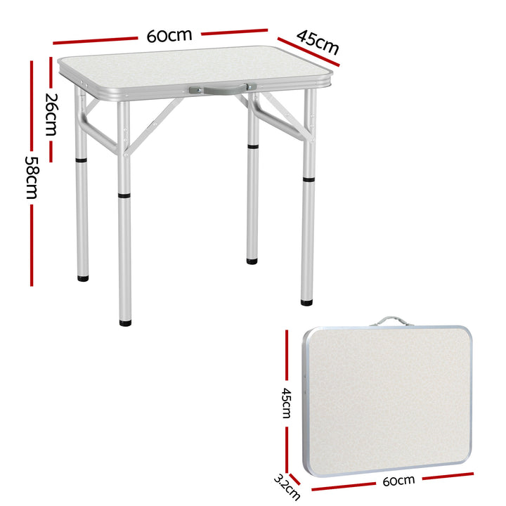 Folding Camping Table 60cm Lightweight Portable Picnic Table