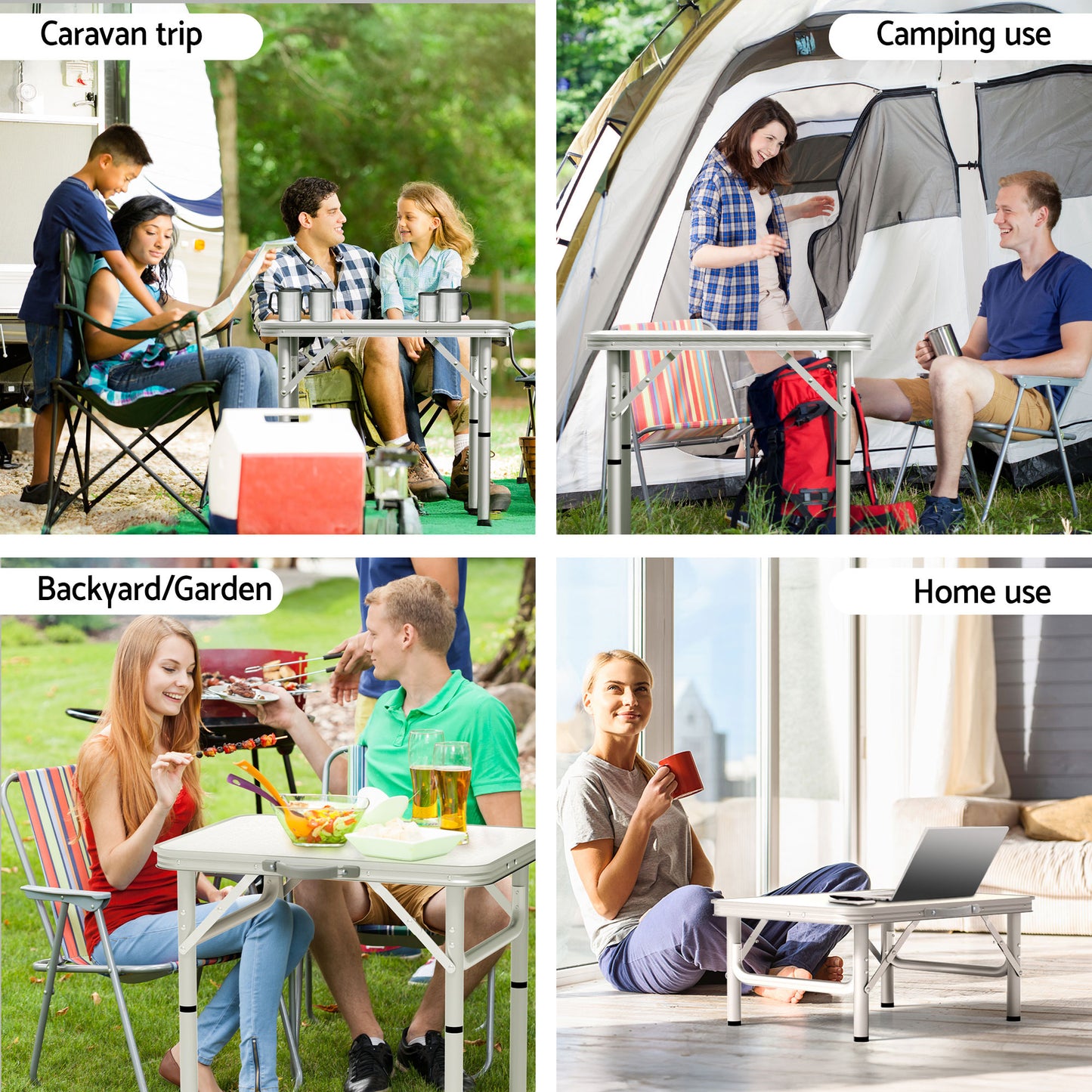 Folding Camping Table 60cm Lightweight Portable Picnic Table