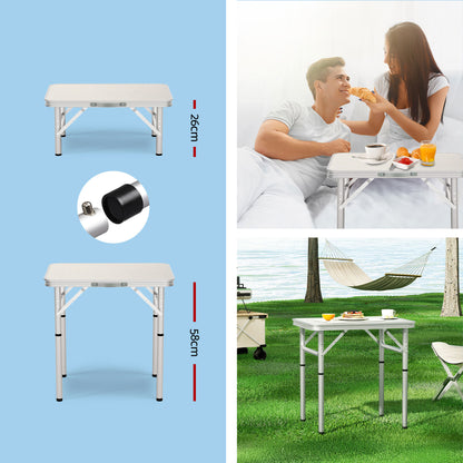 Folding Camping Table 60cm Lightweight Portable Picnic Table