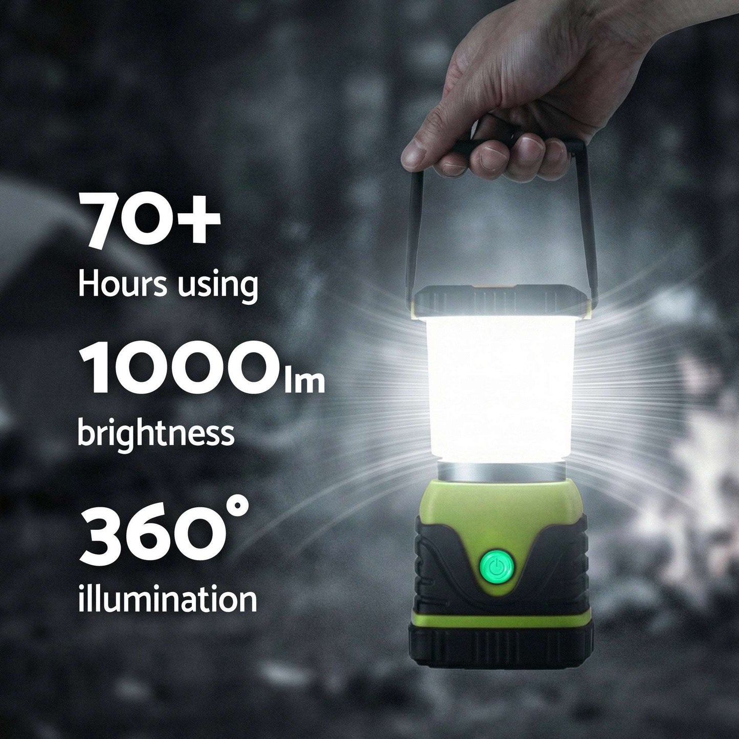 Weisshorn 2-Pack LED Camping Lanterns, 1000LM Super Bright Waterproof Portable Emergency Tent Lights