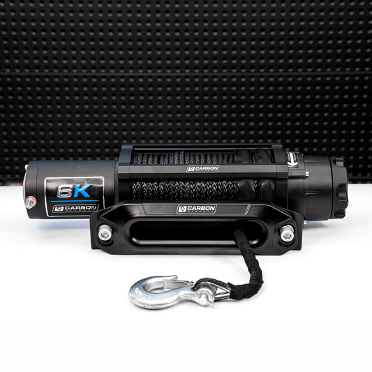 Carbon Offroad Long Drum 6000lb ATV - Small 4X4 Winch