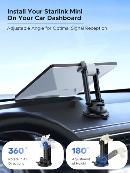 Outcamp Dashboard and Windscreen Mount for Starlink Mini