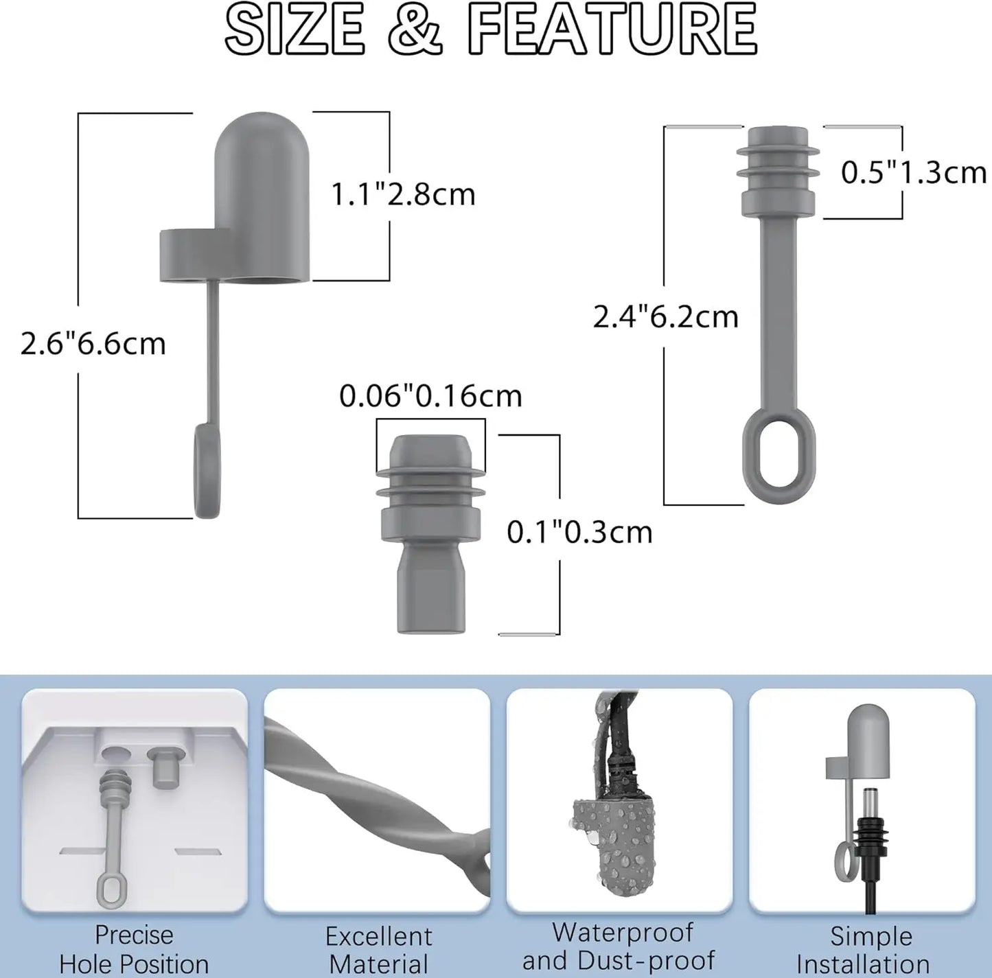 Outcamp Silicone Plug Protection Kit for Starlink Mini