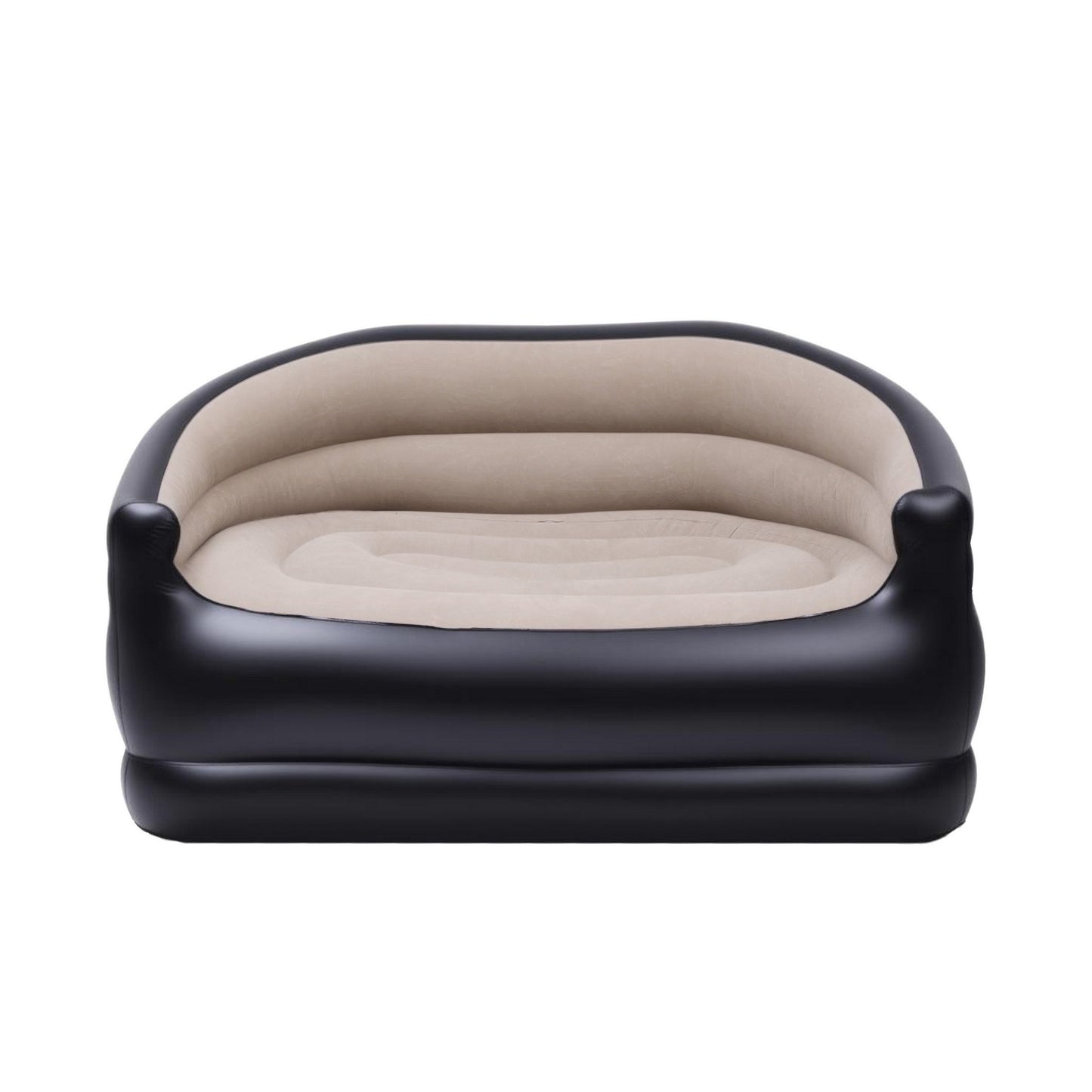 Inflatable Two-Seater Sofa with Pump – Coffee